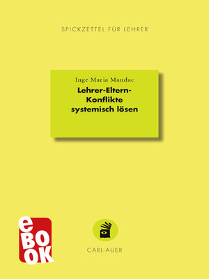 cover image of Lehrer-Eltern-Konflikte systemisch lösen